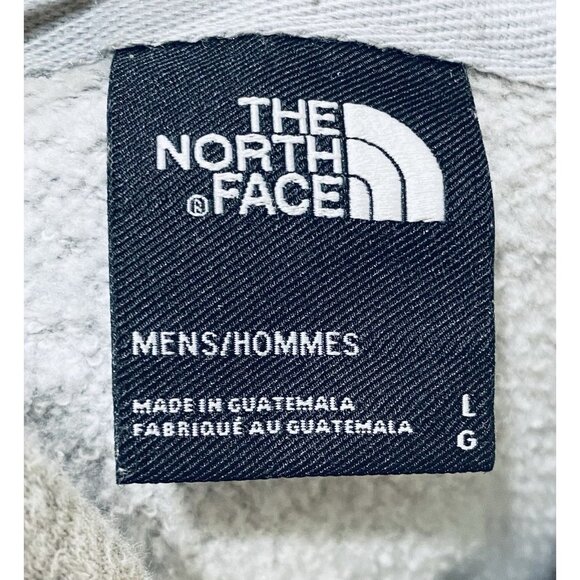 The North Face Hoodie Mens Large Gray Never Stop Exploring Graphic Fleece Hiking - Picture 6 of 8